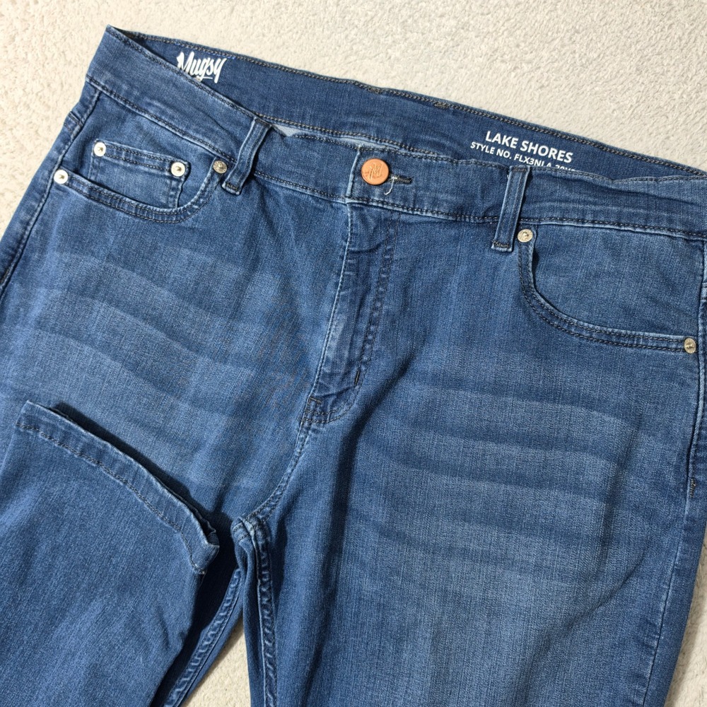 Mugsy Lake Shores Jeans Mens 38/30 Blue Stretch Denim Pants 38x30